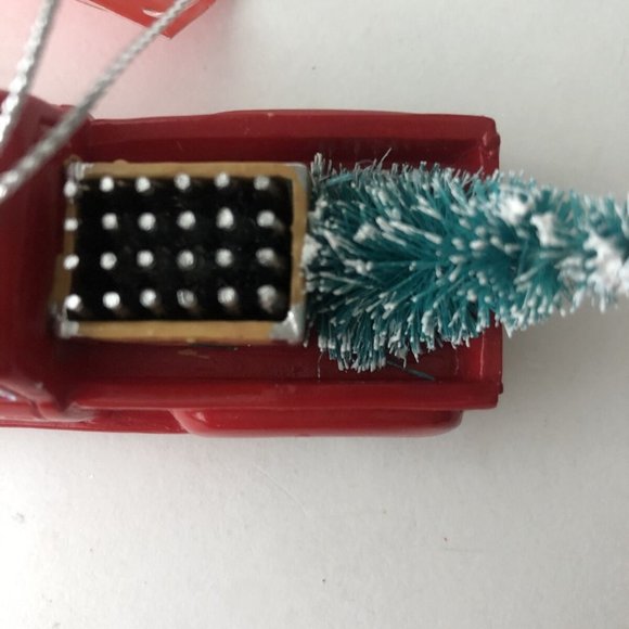 NWT Kurt Adler Coca-Cola® Vintage Red Truck Ornament-tree-bottles-green-silver - Picture 3 of 4
